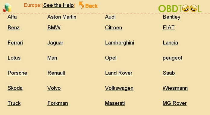 Digimaster III Original Odometer Correction Europe car list