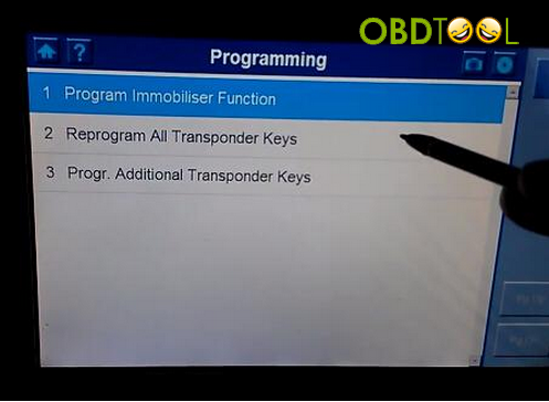 Program all transponder keys