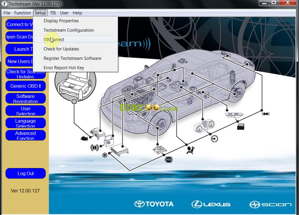 how to install mini vci for toyota tis techstream