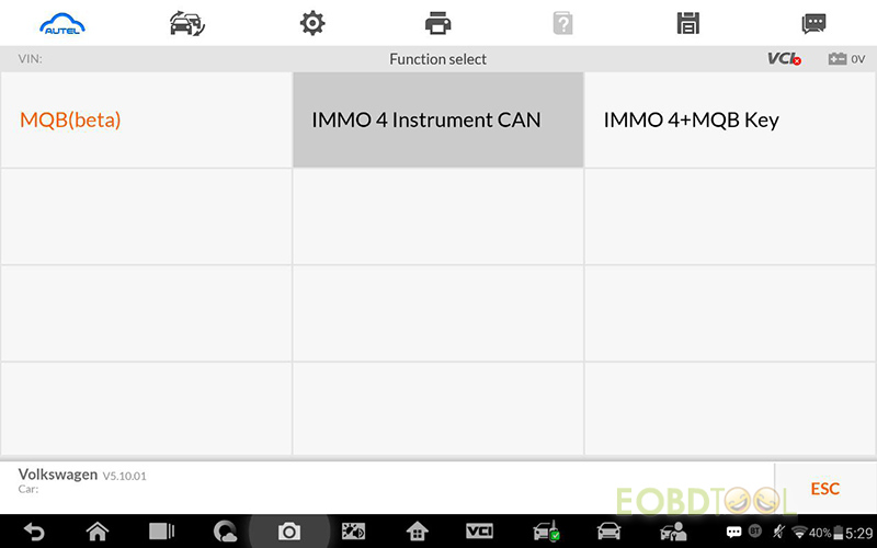IMMO 4 Instrument CAN