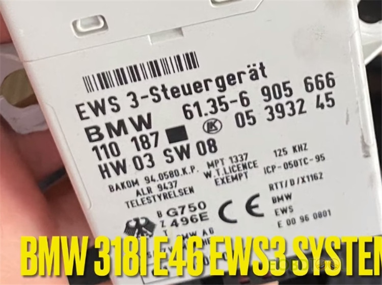 bmw 318i e46 ews3 system