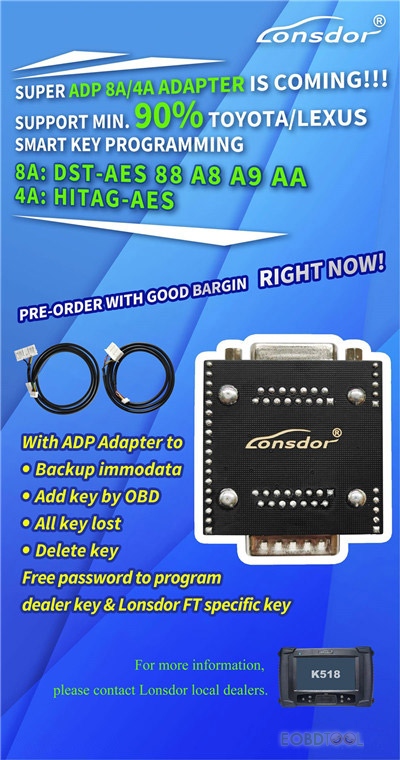 Lonsdor Super ADP 8A/4A Adapter