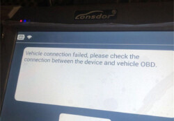 lonsdor k518 vehicle connection failed error solution