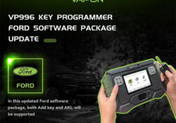 vp996 key programmer ford software package update
