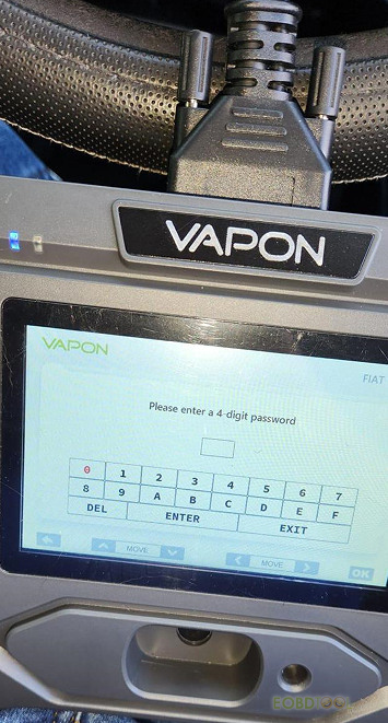 vapon vp996 pincode not have m and l option solution