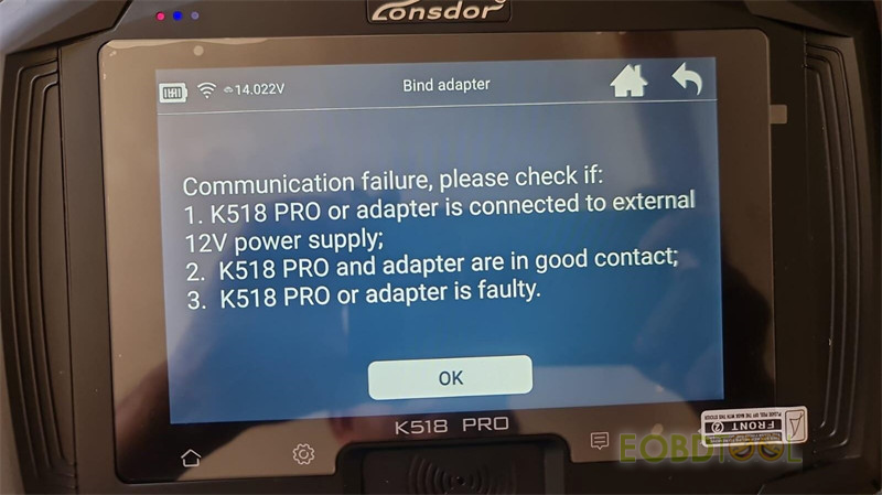 how to bind lonsdor k518 pro and super adp adapter 2