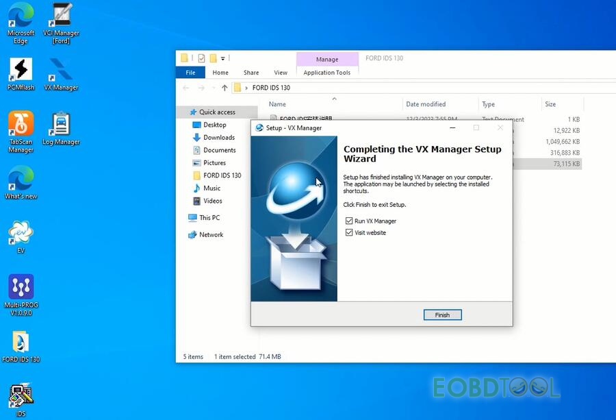 how to install ford ids v130 for vxdiag scanner 6