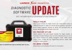 launch x431 diagnostic software update for tesla benz