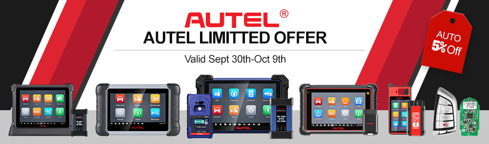 Autel auto 5% off