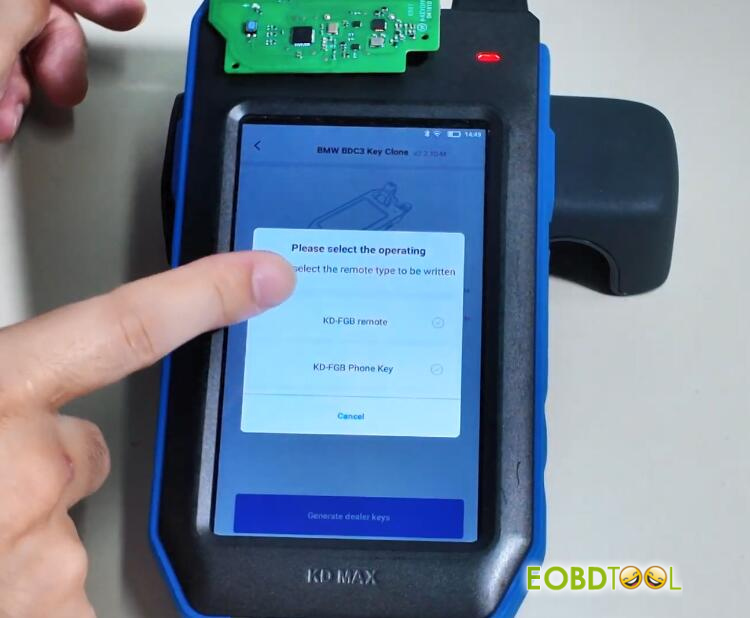 keydiy kd max add bmw bdc03 key 13