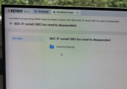 KEYDIY KD X4 Lost BMW G20 Option after Firmware Upgrade Solution 1