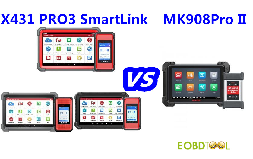 X431 PRO3 SmartLink Series VS Autel MK908Pro II
