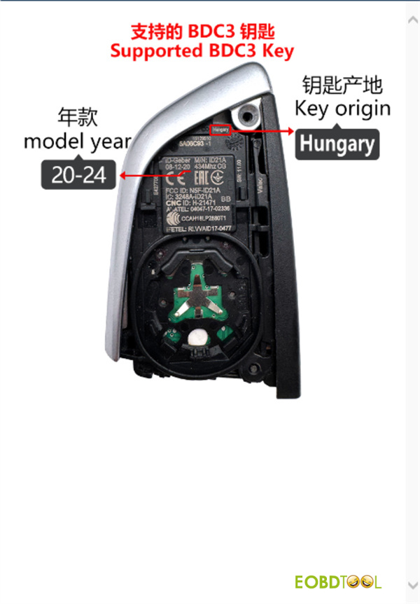 keydiy kd x4 bmw bdc3 bcp add key list 1