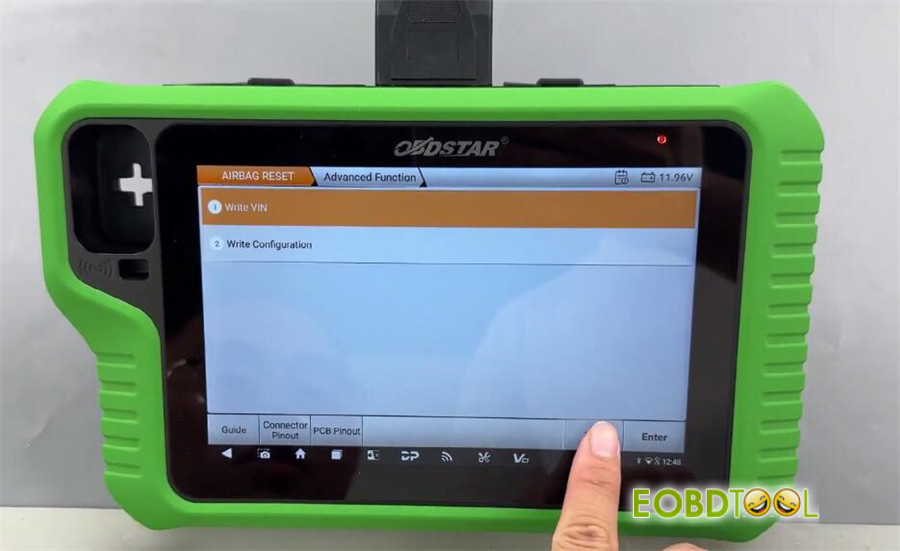 obdstar g3 reset tesla airbag by boot 20