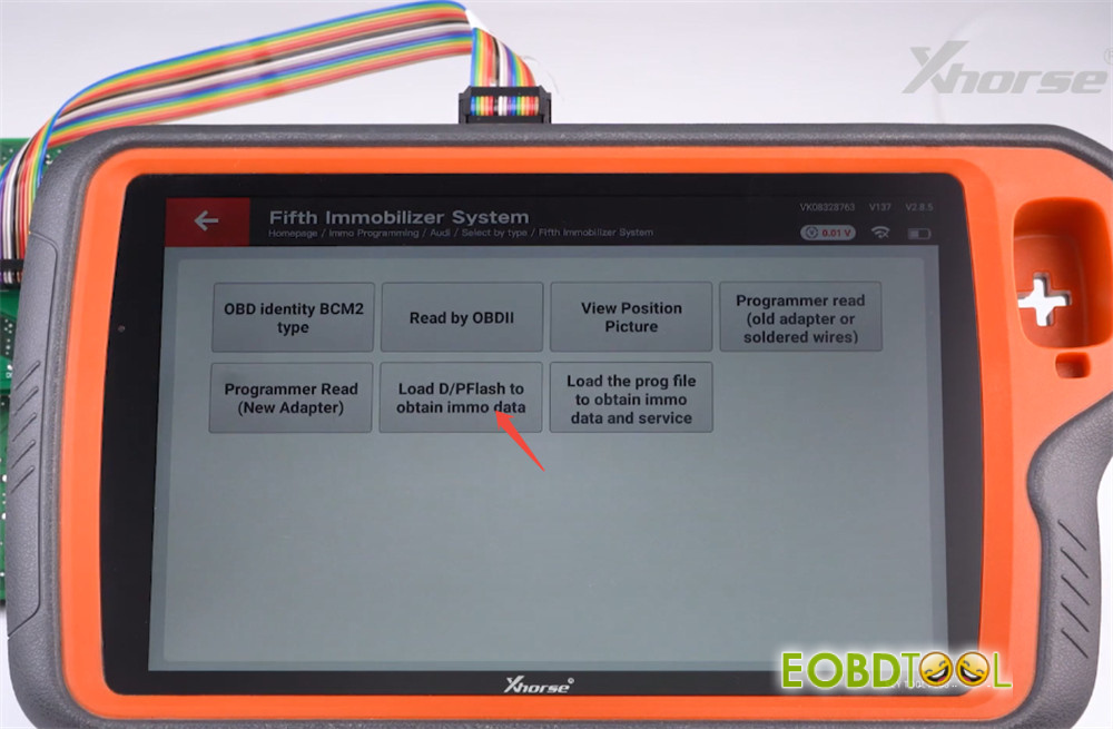 xhorse bcm2 solder free adapter read immo data 11