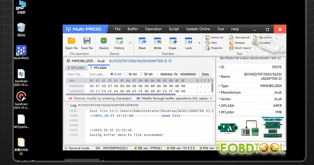 xhorse bcm2 solder free adapter read immo data 18