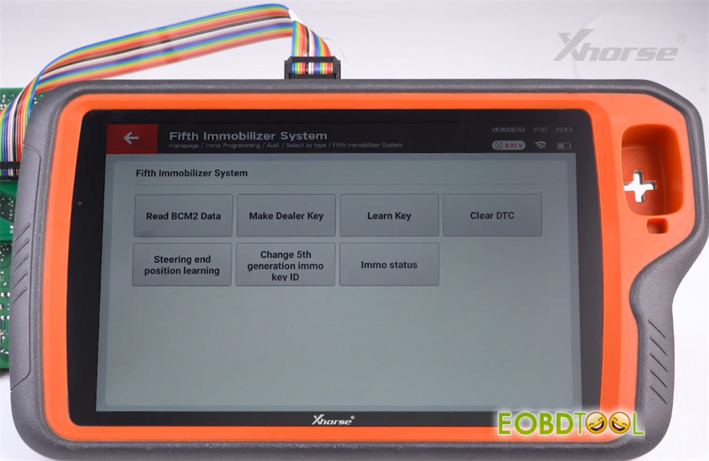 xhorse bcm2 solder free adapter read immo data 6