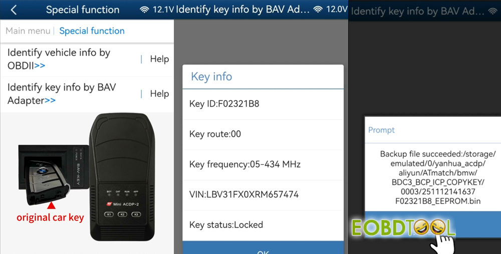 yanhua acdp2 copy bmw bdc3 key 3