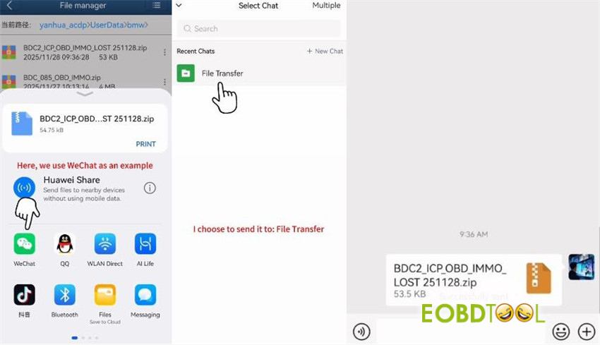 export yanhua acdp2 folder on android and ios 7