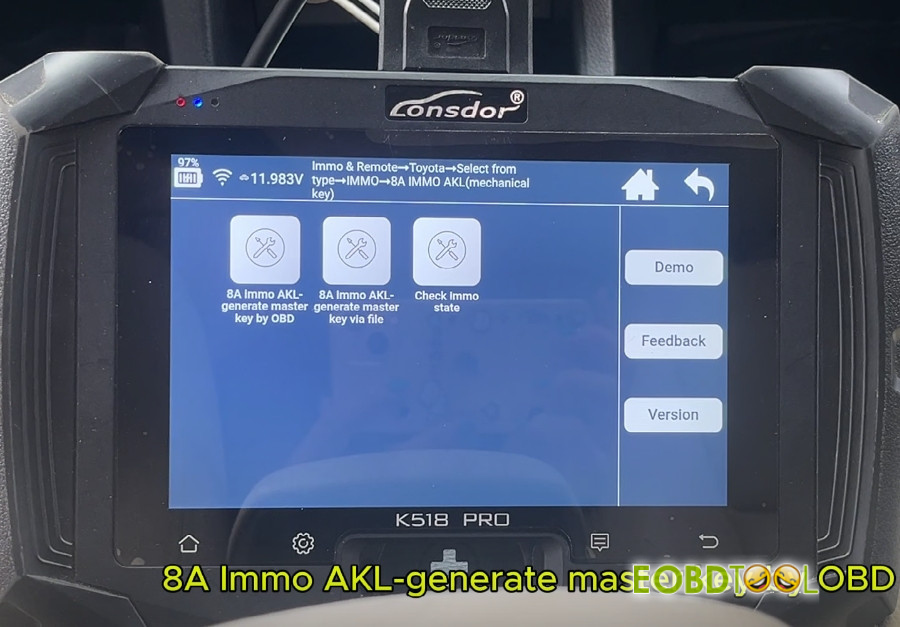 lonsdor k518 pro program 2016 toyota levin 8a 6