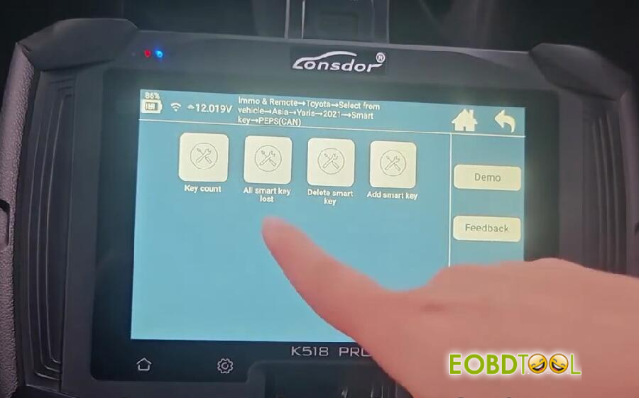 lonsdor k518 pro program 2023 toyota yaris akl 2