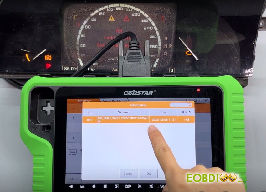 obdstar g3 program used benz w221 8