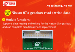 yanhua module 43 for nissan 07a gearbox read write 1