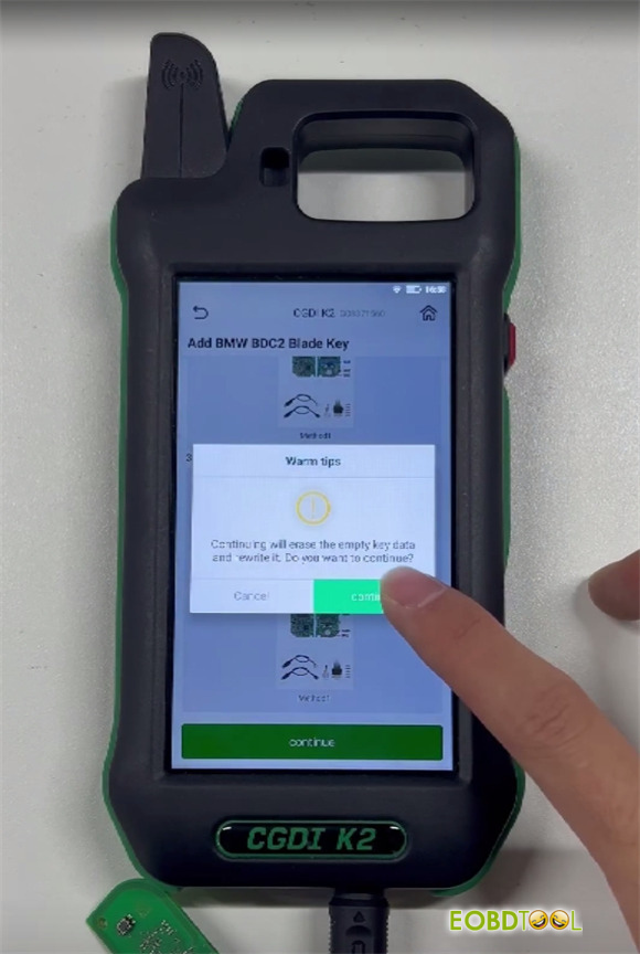 cgdi k2 add bmw bdc2 blade key 9