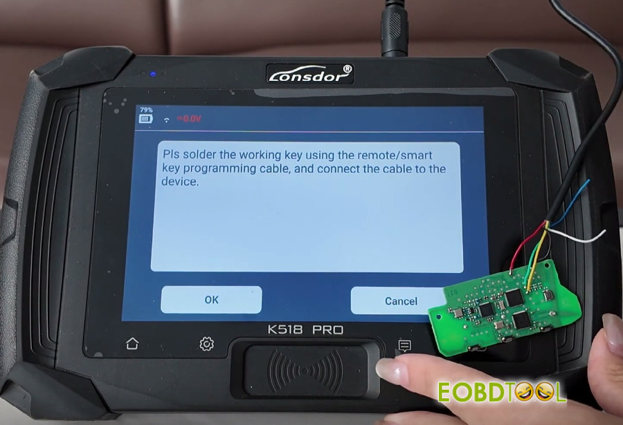 lonsdor k518 pro program 2025 bmw x3 uwb key 3