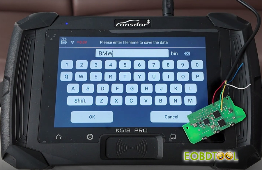 lonsdor k518 pro program 2025 bmw x3 uwb key 4