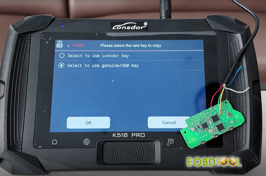 lonsdor k518 pro program 2025 bmw x3 uwb key 6