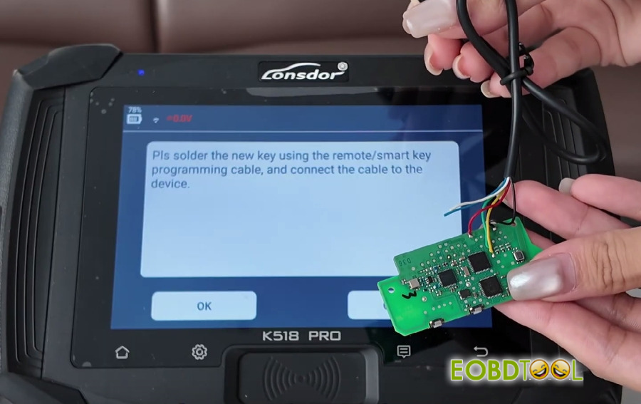 lonsdor k518 pro program 2025 bmw x3 uwb key 7