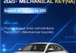 lonsdor update toyota yaris 2021 mechanical key akl
