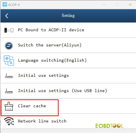 yanhua acdp2 app white screen solution 2