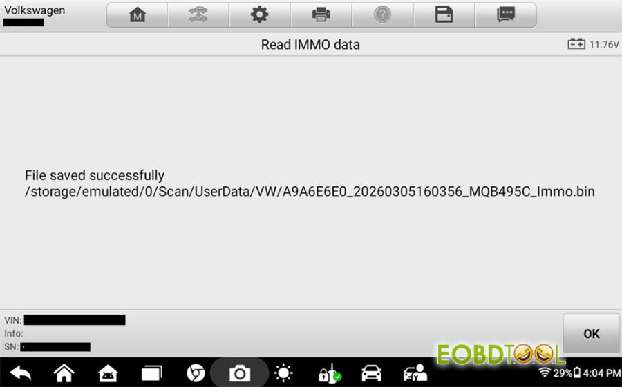 autel im508 im608 add vag mqb49 5c 5d key 10