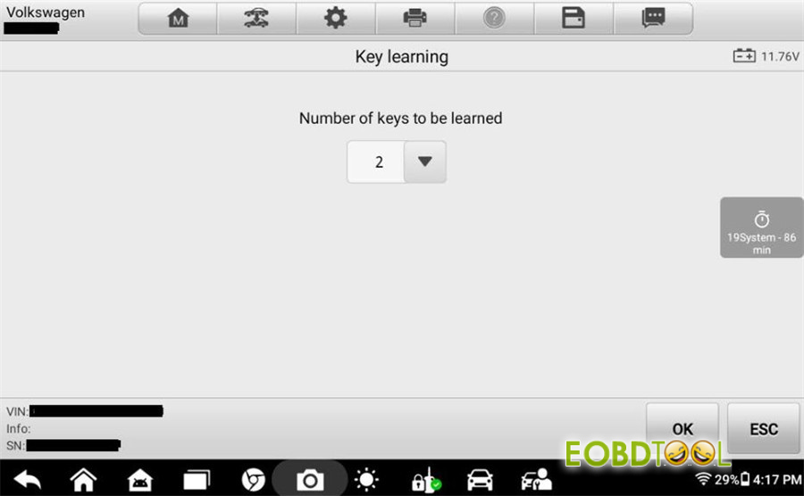autel im508 im608 add vag mqb49 5c 5d key 16