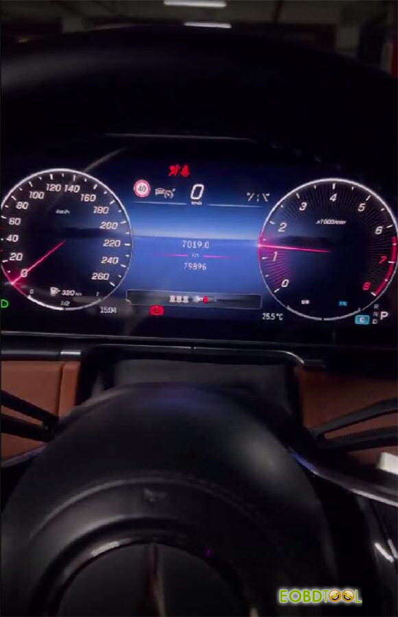 cg100x benz s450l mileage calibration 4