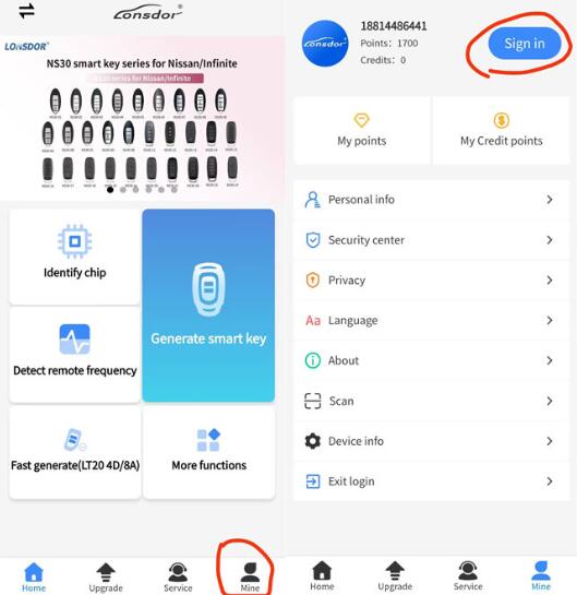 lonsdor k518 pro get credit 5