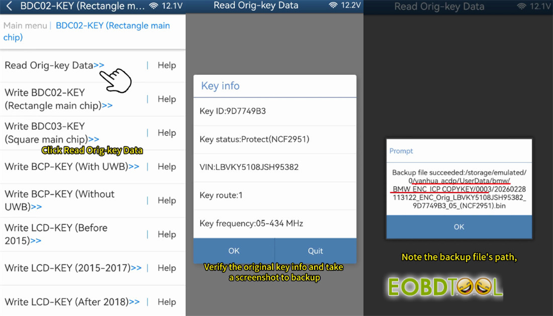yanhua acdp2 copy bmw bdc2 encrypted key 8