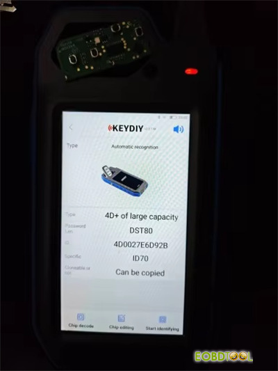 keydiy kd x2 with tdb03 3 unable to recognize key solution 3