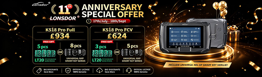 Lonsdor K518 Pro 10th Anniversary Special Offer Lonsdor K518 Pro 10th Anniversary Special Offer