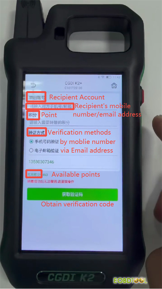 cgdi k2 transfer bobus points 4