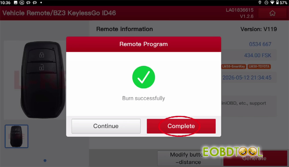 x431 immo plus with xprog5 toyota ba4a add key 2