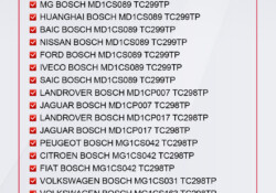 obdstar update locked md1 mg1 ecu support list