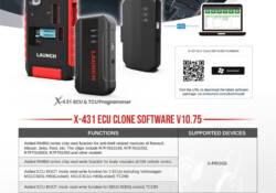 Launch X431 X Prog5 Update Locked BMW MD1 MG1 ECUs