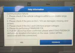 launch x431 pad vii communication failure 1
