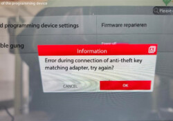 launch xprog5 connection error x431 euro tab ii