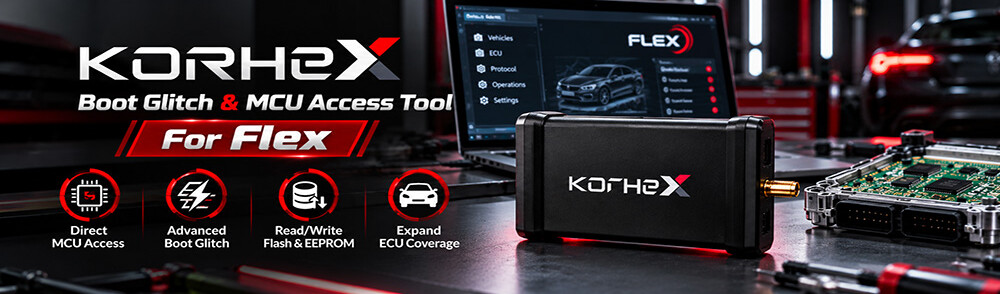 magic motorsport korhex boot glitch and mcu access tool for flex