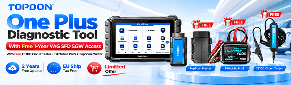 topdon one plus full system bi directional diagnostic scanner